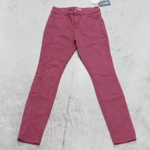 NWT High Rise Skinny Jeans- Mulberry Pink - Picture 1 of 7